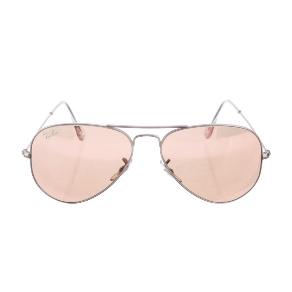 Ray-ban mirrored aviator sunglasses